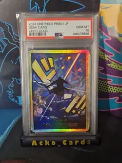 One Piece PSA 10 Gold DON!! ZORO GOLD PRB01 Premium Booster Japan Zoro - Image 1