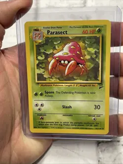 Pokemon Parasect 55/130 Base Set 2 Pokemon Card NM/MT Nintendo Uncommon Vintage - Image 1