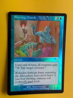 Shoving Match. Instant Mercadian Masques. FOIL. Magic the Gathering Card. - Image 2