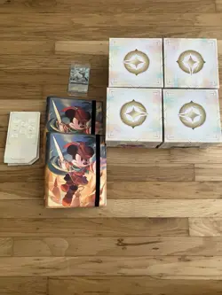 Lorcana Fabled Bulk 1000 Cards Foil non-foil tinker glitter Promo And 2 Albums - Image 1