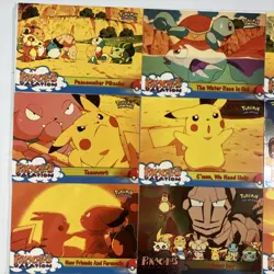 Pokemon Topps Pikachu's Vacation Trading Card Set 12/18 Cards 14 Total - Image 2