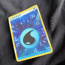 Pokemon EX Power Keepers Rare Holo Water Energy Card 105/108 - MP Crease - Image 3