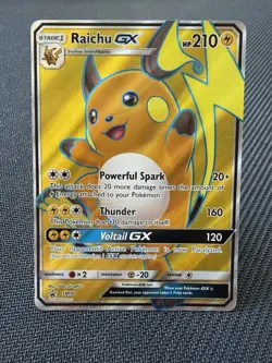 Raichu GX SM90 Full Art Holo Black Star Promo Pokemon Trading Card Game | NM - Image 1