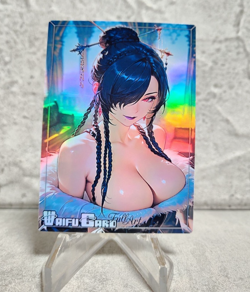 Lulu FFY Trading Card Waifu Goddess Story Anime Girl holo Karte Manga Full Art - Image 1
