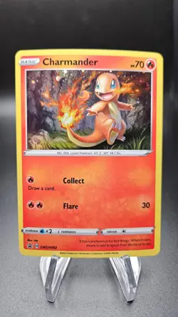 Charmander SWSH092 SWSH: Sword & Shield Promo Cards Holo Pokemon Card NM - Image 1
