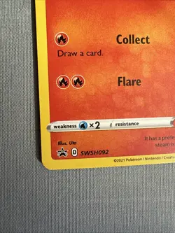 Pokemon Charmander SWSH092 Black Star Promo Rare COSMO HOLO Card - Image 3