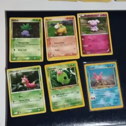 (Lp) 6 cards clay Pokemon art by Yuka morii lot corsola caterpie snubble etc. - Image 1