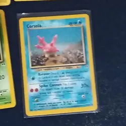 (Lp) 6 cards clay Pokemon art by Yuka morii lot corsola caterpie snubble etc. - Image 2