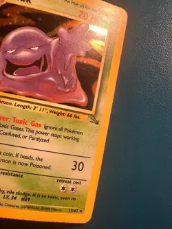 Muk 13/62 Holo Rare Fossil Set Pokemon Card LP - Image 4