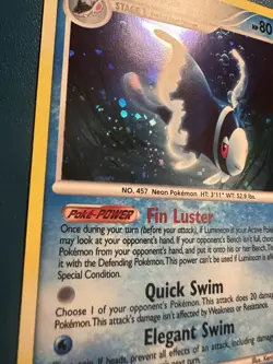 Lumineon 4/100 Rare Holo/Shiny Pokemon Card - Stormfront 2008 Card - LP/NM - Image 3