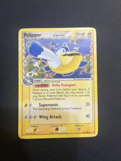 Pokemon Card Pelipper (Delta Species) EX Crystal Guardians 26/100 Rare HP/DMG - Image 1