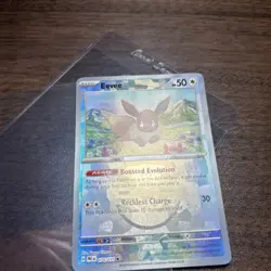 Eevee Masterball 074/131 Prismatic Evolutions Reverse Holo Pokemon Card - Image 1