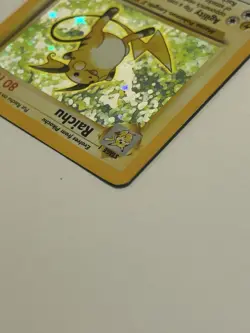WOTC Raichu 14/102 Base Set Holo Rare Pokemon TCG Card - Image 3