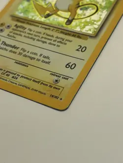 WOTC Raichu 14/102 Base Set Holo Rare Pokemon TCG Card - Image 5