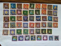 44 Pokemon Artbox Action Flipz Premier Edition Cards, Lot Plus 8 Stickers - Image 1