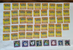 44 Pokemon Artbox Action Flipz Premier Edition Cards, Lot Plus 8 Stickers - Image 2
