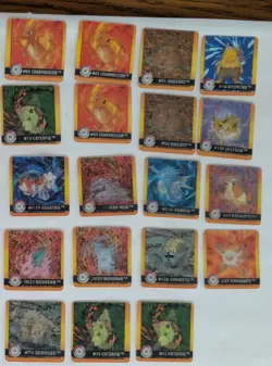 44 Pokemon Artbox Action Flipz Premier Edition Cards, Lot Plus 8 Stickers - Image 3