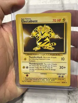 2000 Pokemon TCG Electabuzz 20/102 Base Set Non Holo Rare Card Vintage WOTC LP - Image 1