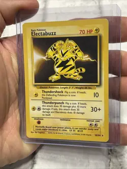 2000 Pokemon TCG Electabuzz 20/102 Base Set Non Holo Rare Card Vintage WOTC LP - Image 2