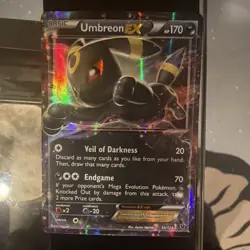 Pokemon Umbreon EX Holo Ultra Rare 55/124 Fates Collide 170 HP Card - Image 1