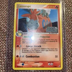 Pokemon CAMERUPT Card 3/100 Reverse Holo Rare EX Crystal Guardians NM STAMPED - Image 5