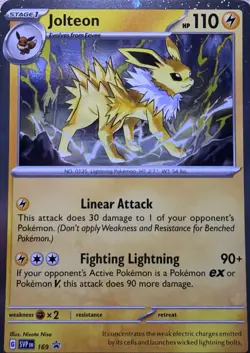 Jolteon - (Cosmos Holo) Holo Rare SV: Scarlet & Violet Promo Cards 169 NM - Image 1