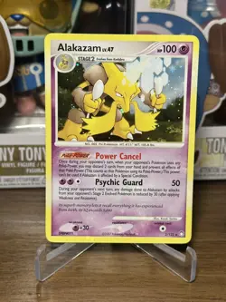 2007 Pokemon Alakazam 2/123 Mysterious Treasures Holo Card NM+ - Image 1