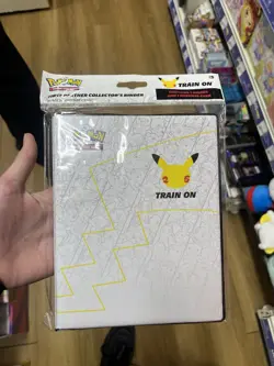 Pokemon 25th Anniversary Pikachu Binder Brand New with Sealed Pikachu Card Rare - Image 1