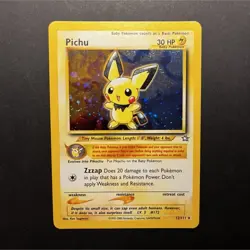 Pokemon Pichu Neo Genesis Holo Rare Unlimited Card 12/111 30 HP English NM - Image 1