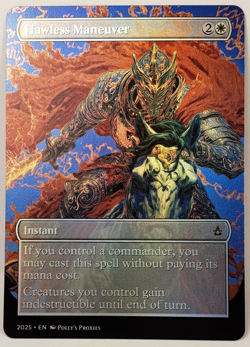 Flawless Maneuver FOIL Proxy Playtest Card with Custom Fantasy Art - Image 1