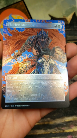 Flawless Maneuver FOIL Proxy Playtest Card with Custom Fantasy Art - Image 2