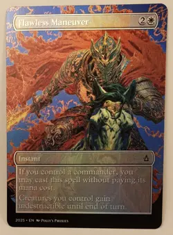 Flawless Maneuver FOIL Proxy Playtest Card with Custom Fantasy Art - Image 3