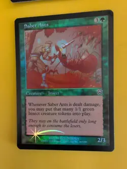 Saber Ants x2 Insect Mercadian Masques. FOIL. Magic the Gathering Card. - Image 4