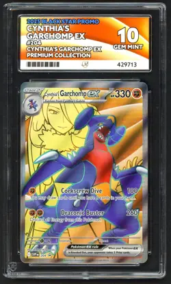 Pokemon Cards - ACE 10 Cynthia's Garchomp EX 204 - Black Star Promo - GEM MINT - Image 1