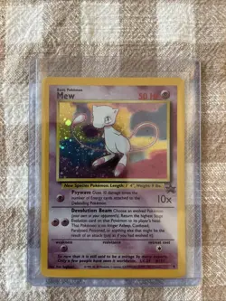 Pokemon TCG Mew Promo Holo Basic 50HP #151 1999 Nintendo Card Stock Psychic - Image 1