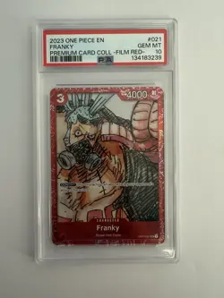 2023 ONE PIECE PREM CARD COLL -ONE PIECE FILM RED- #021 FRANKY PSA 10 - Image 1