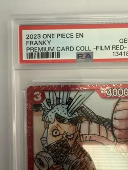 2023 ONE PIECE PREM CARD COLL -ONE PIECE FILM RED- #021 FRANKY PSA 10 - Image 3