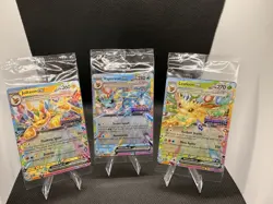 Jolteon ex | Vaporeon ex | Leafeon ex - Prismatic Evolutions Stamp *3 Card Lot* - Image 1