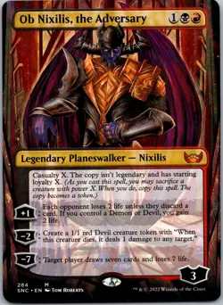 Ob Nixilis, the Adversary (Borderless) M Streets of New Capenna 284 NM - Image 1