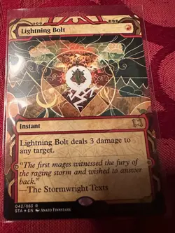 MTG Lightning Bolt (Foil Etched) Strixhaven Mystical Archives (042/063) NM - Image 1