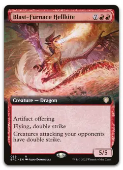 Blast-Furnace Hellkite (Extended Art) #59 (NM) Brothers' War BRC Magic MTG - Image 1
