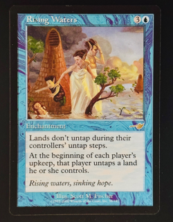 MTG - Rising Waters - NM+ NEVER PLAYED! - Nemesis #38 - RARE - EN - REG - Image 1