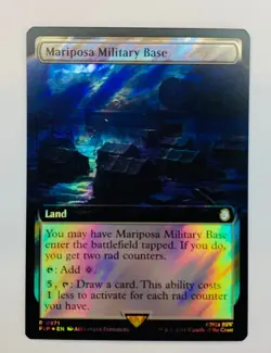 MTG Mariposa Military Base Extended Art Surge Foil - Universe Beyond :Fallout - Image 1