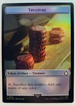 Treasure Zombie Mutant Double-Sided Token x1 - Universe Beyond: Fallout - NM - Image 2