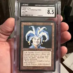 Magic The Gathering Ice Age Jester's Cap MTG Graded CGC 8.5 Reserve List 1995 - Image 1