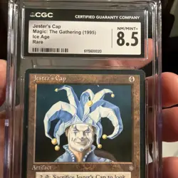 Magic The Gathering Ice Age Jester's Cap MTG Graded CGC 8.5 Reserve List 1995 - Image 3