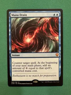 Magic: The Gathering Mana Drain Commander Legends Instant Blue Regular #80 - Image 1
