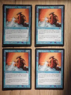 mtg magic playset 4x mana leak stronghold FRENCH vf fr fuite de mana forteresse - Image 1