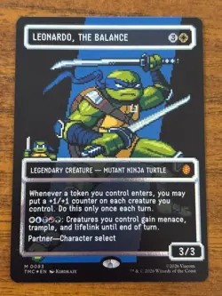 Leonardo, The Balance - Teenage Mutant Ninja Turtles - MTG - FOIL - 0083 - Image 1