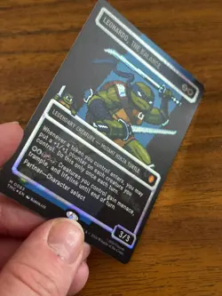 Leonardo, The Balance - Teenage Mutant Ninja Turtles - MTG - FOIL - 0083 - Image 2